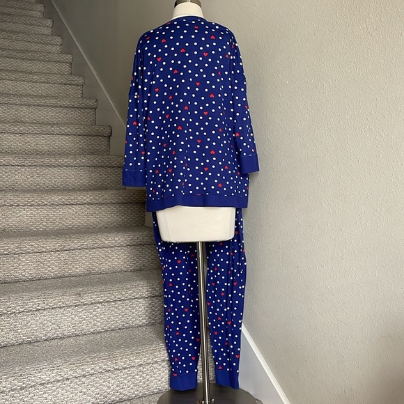 Cuddl Duds® Sz XL Knit 3/4 Sleeve Pajama Top & Banded Pajama Jogger Pants - Picture 6 of 16